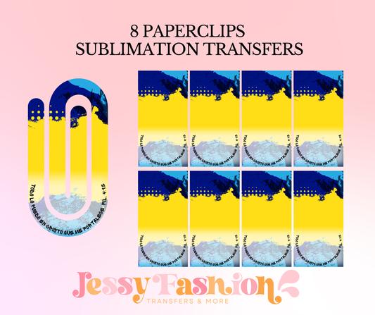 Hombre Todo lo puedo en Cristo... paperclip SUBLIMATION TRANSFER