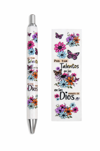 Pon tus talentos UV DTF Decal Bolígrafo