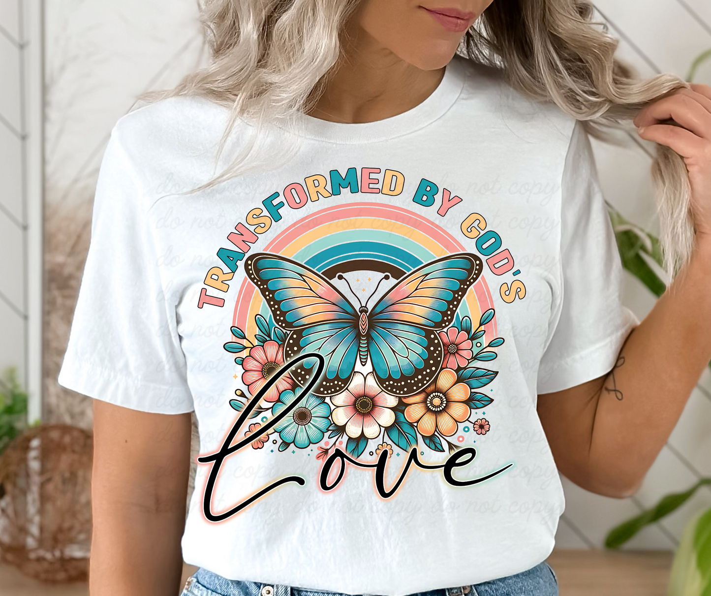 Transformed by God DTF Shirt Transfer