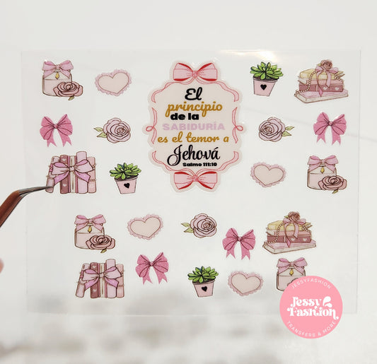 El principio de la sabiduría... Mini uv dtf wrap