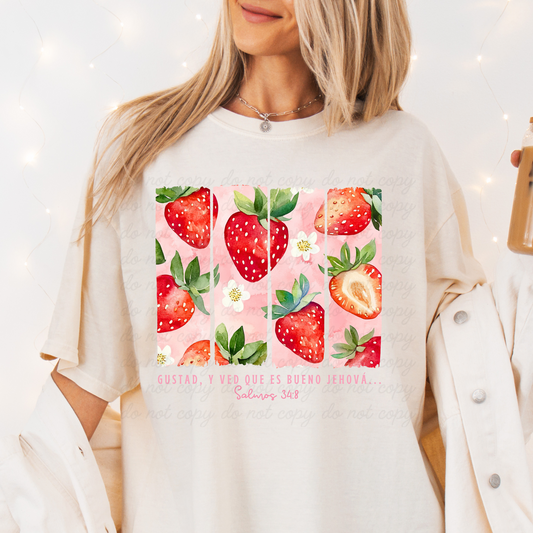 Gustad y ved que es bueno Jehová DTF Shirt Transfer