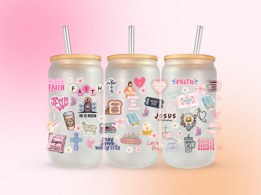 Faith Affirmations UV DTF CUP WRAP