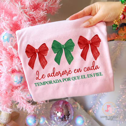 Le adoraré en cada temporada Dtf Shirt Transfer