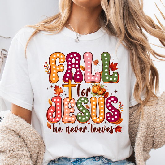 Fall for Jesus DTF Shirt Transfer