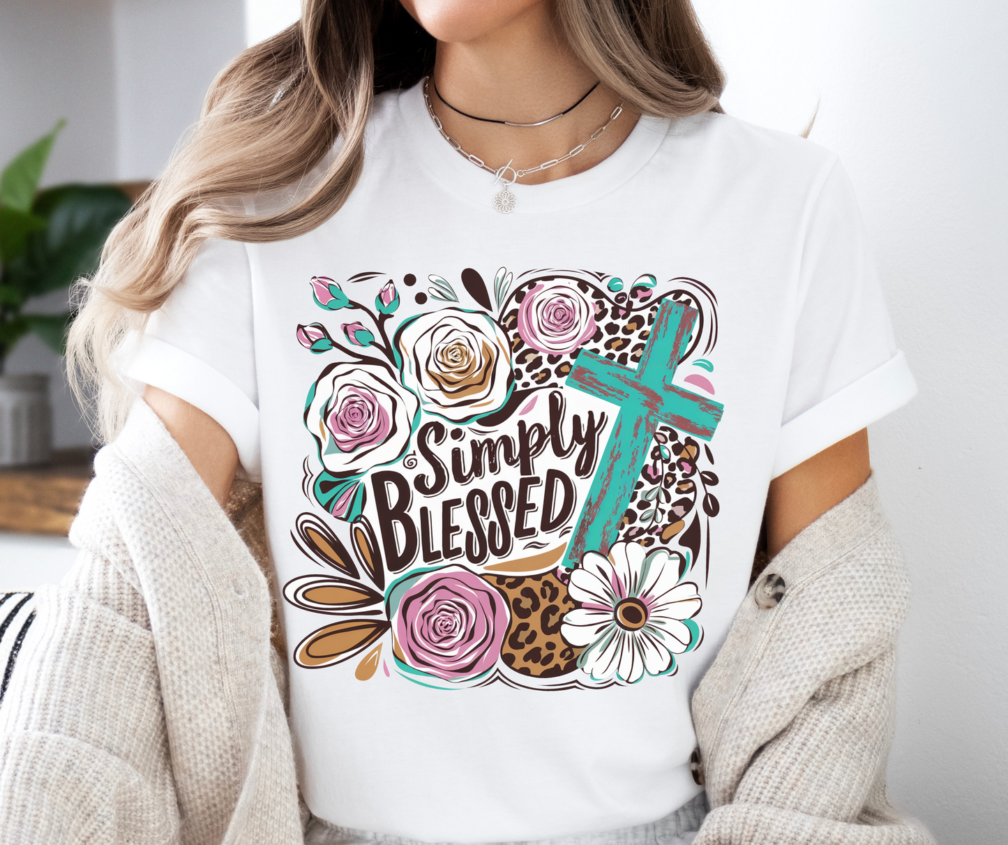 Simply Blessed Dtf Shirt Transfer
