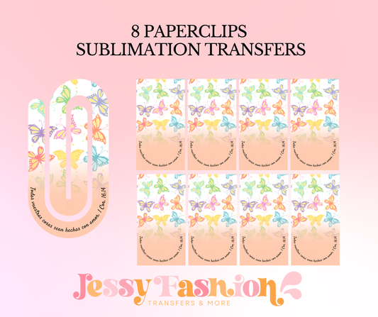 1 Corintios 16:14 paperclip SUBLIMATION TRANSFER