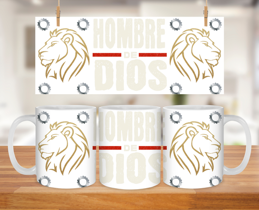 Hombre de Dios mug 11oz Sublimation transfer