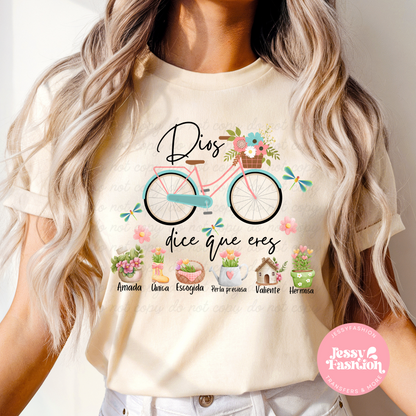 Dios dice que eres... DTF Shirt Transfer BEST SELLER