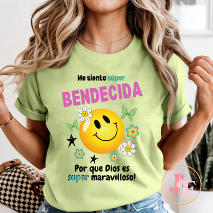 Super bendecida DTF Shirt Transfer