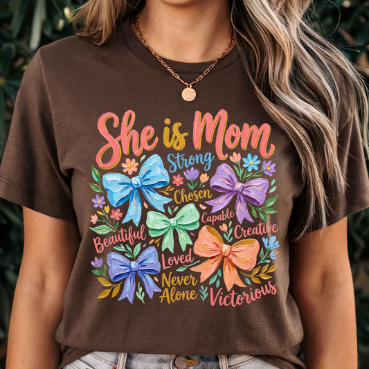 She is mom quotes Dtf Shirt Transfer