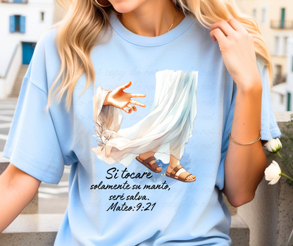 Si tocare solamente su manto DTF Shirt Transfer