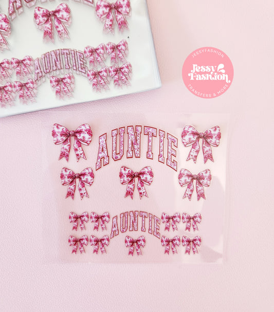 Auntie (tia) mini tumbler uv dtf wrap