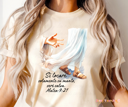 Si tocare solamente su manto DTF Shirt Transfer