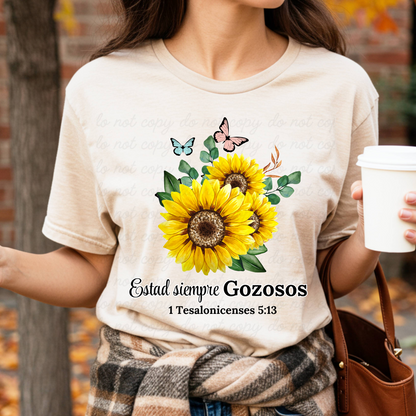 Estad siempre Gozosos DTF Shirt Transfer