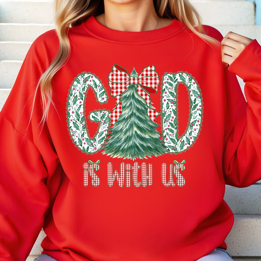 God is with us Dtf Shirt Transfer