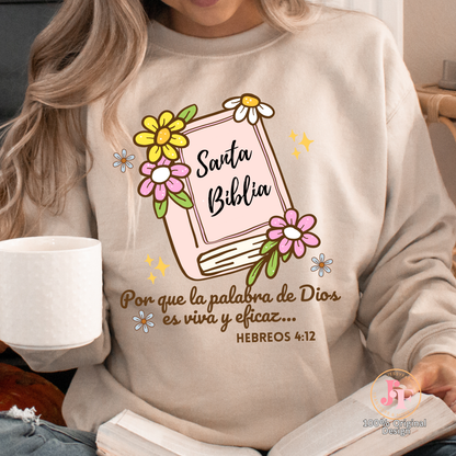 Por que la palabra... Hebreos 4:12 Dtf Shirt Transfer