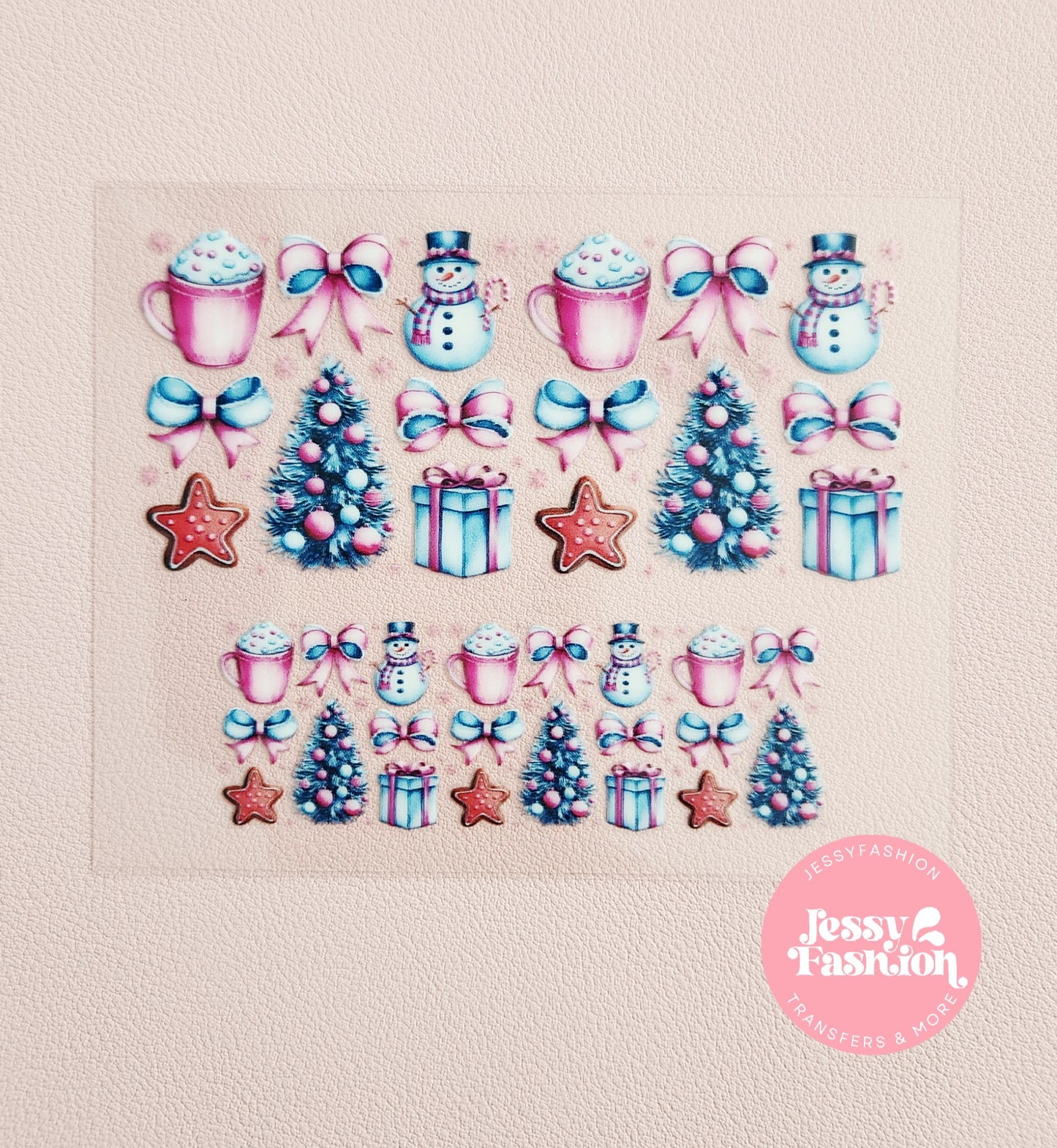 Snowman Christmas Mini uv dtf wrap