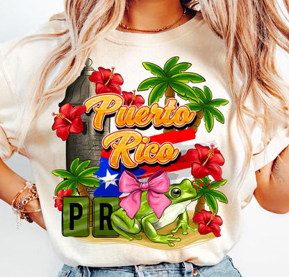 Puerto Rico DTF Shirt Transfer