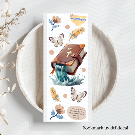 Biblia marcador uv dtf transfer