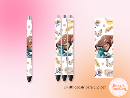 Biblia UV DTF DECAL BOLÍGRAFO