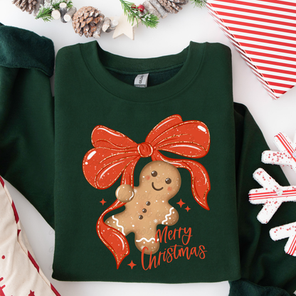 Cute Gingermen Bow Dtf Shirt Transfer