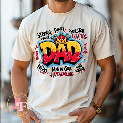 Dad quotes DTF Shirt Transfer