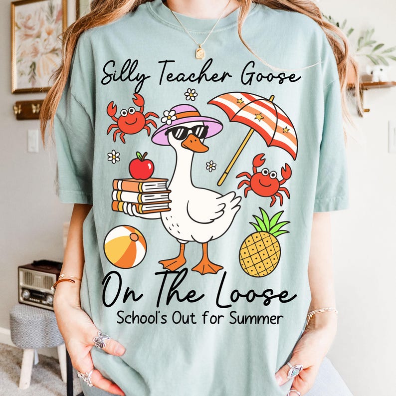 Silly Teacher Goose Dtf Shirt Transfer