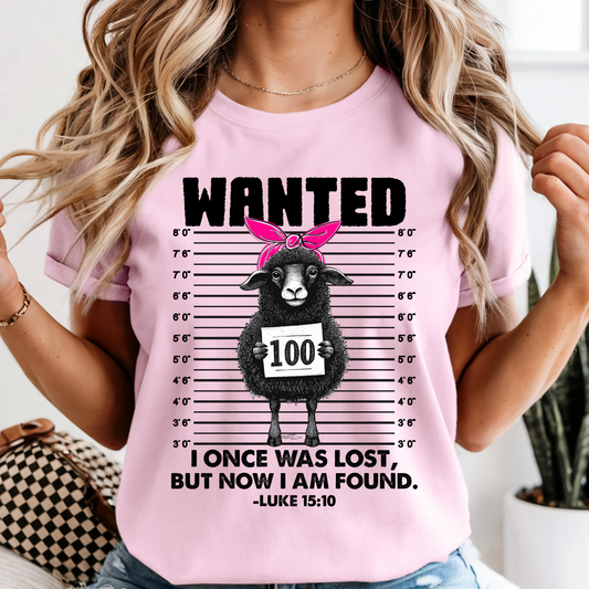 Wanted i once was lost... DTF Shirt Transfer