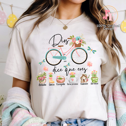 Dios dice que eres... DTF Shirt Transfer BEST SELLER