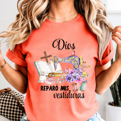 Dios reparó mis vestiduras DTF Shirt Transfer