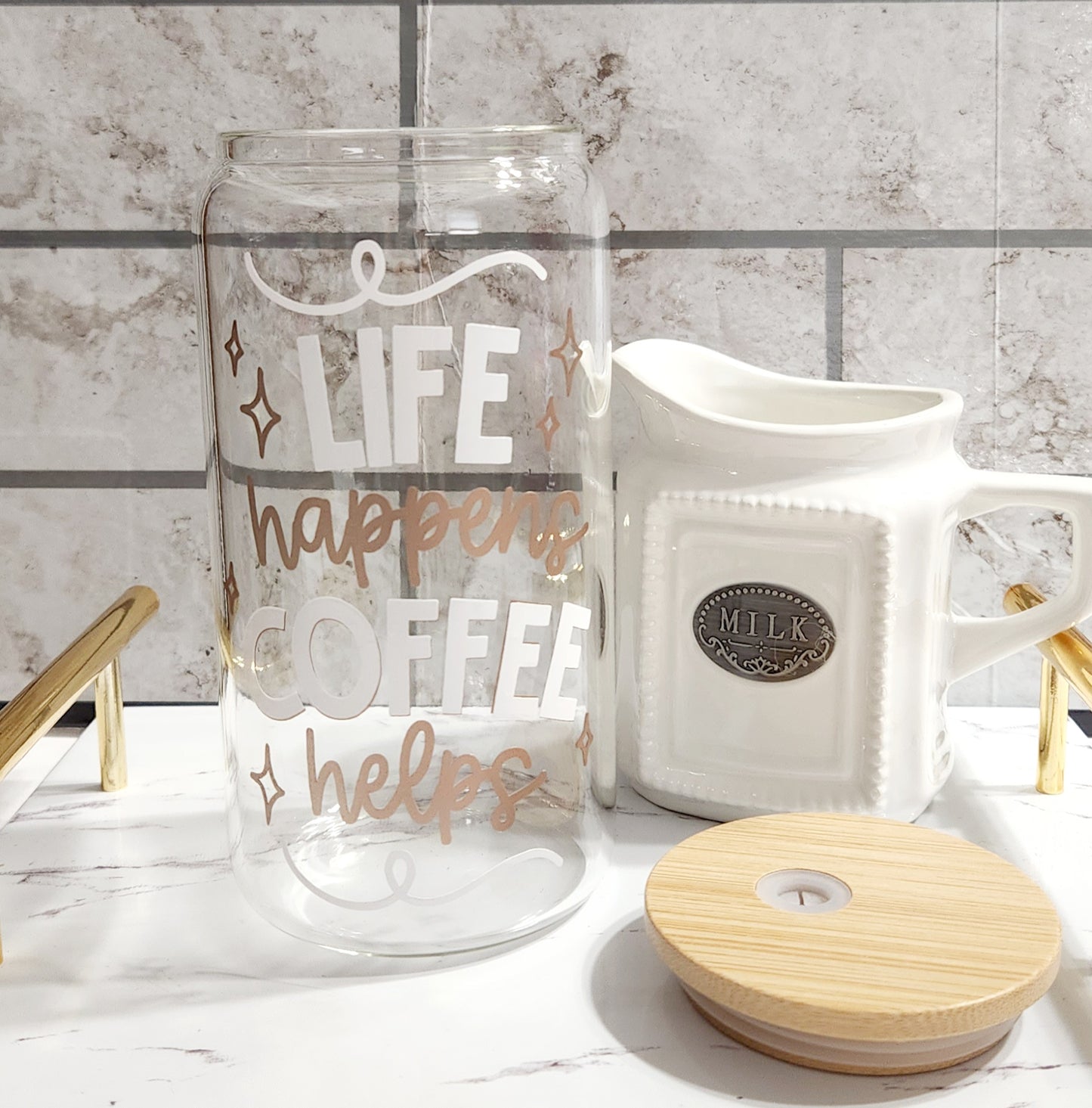 Life happens coffee help - Jessyfashion Custom & Design 