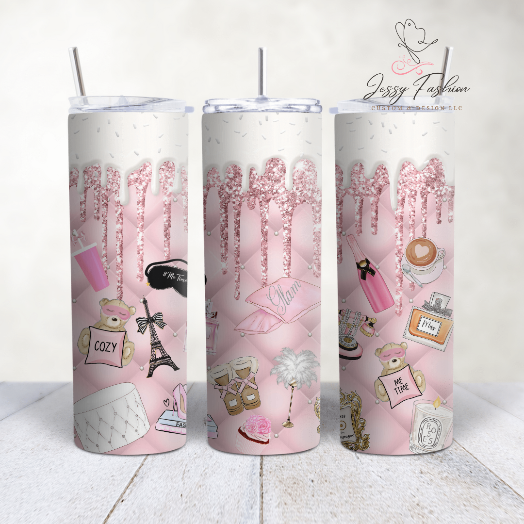 Fashion girl Tumbler transfer