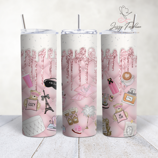 Fashion girl Tumbler transfer