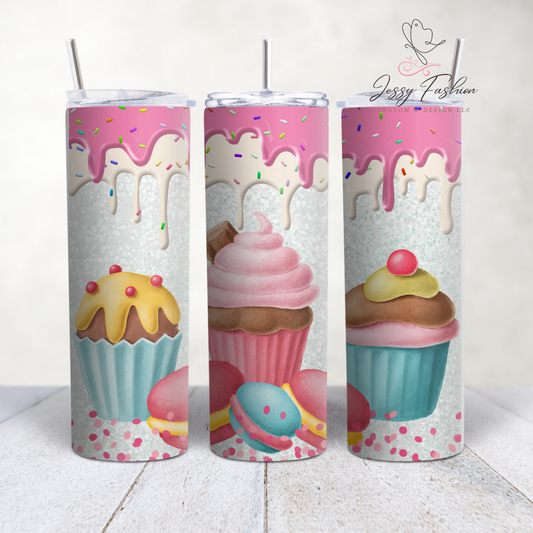 Cup cakes Tumbler transfer