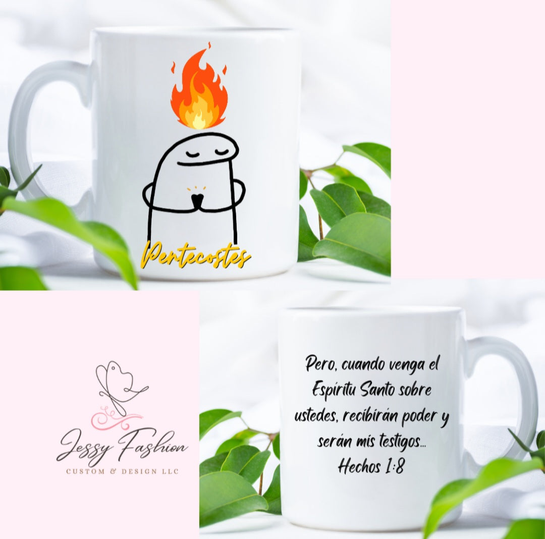 Flork pentecotes mug sublimation transfers